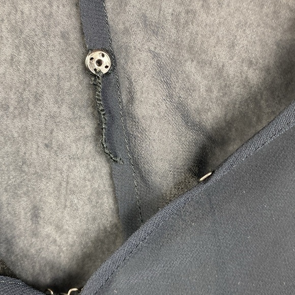 Tory Burch sheer blouse or swim coverup kimono sleeves and elastic waistband - Picture 7 of 7